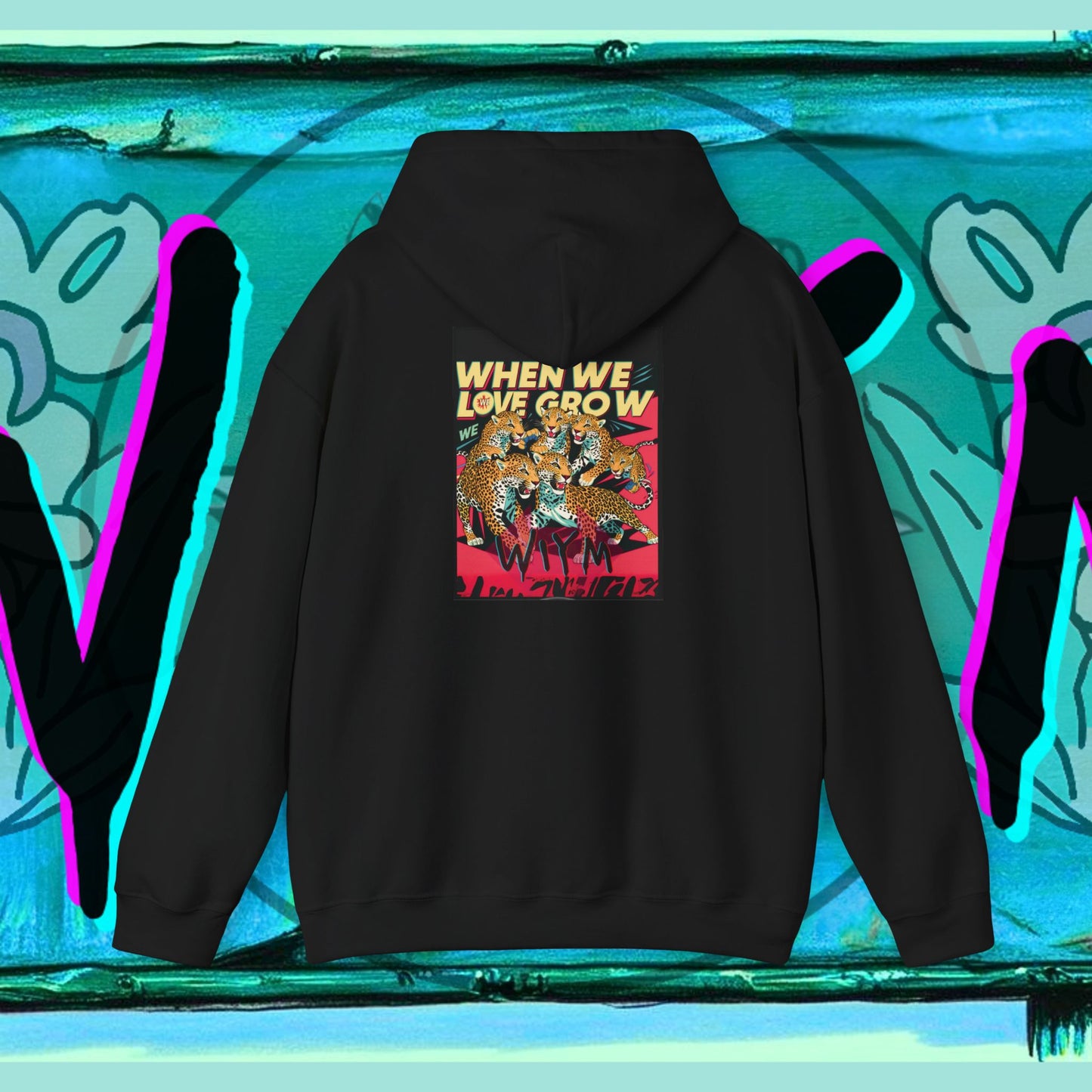 Hooded Sweatshirt When We Love We Grow Mental Health Support
