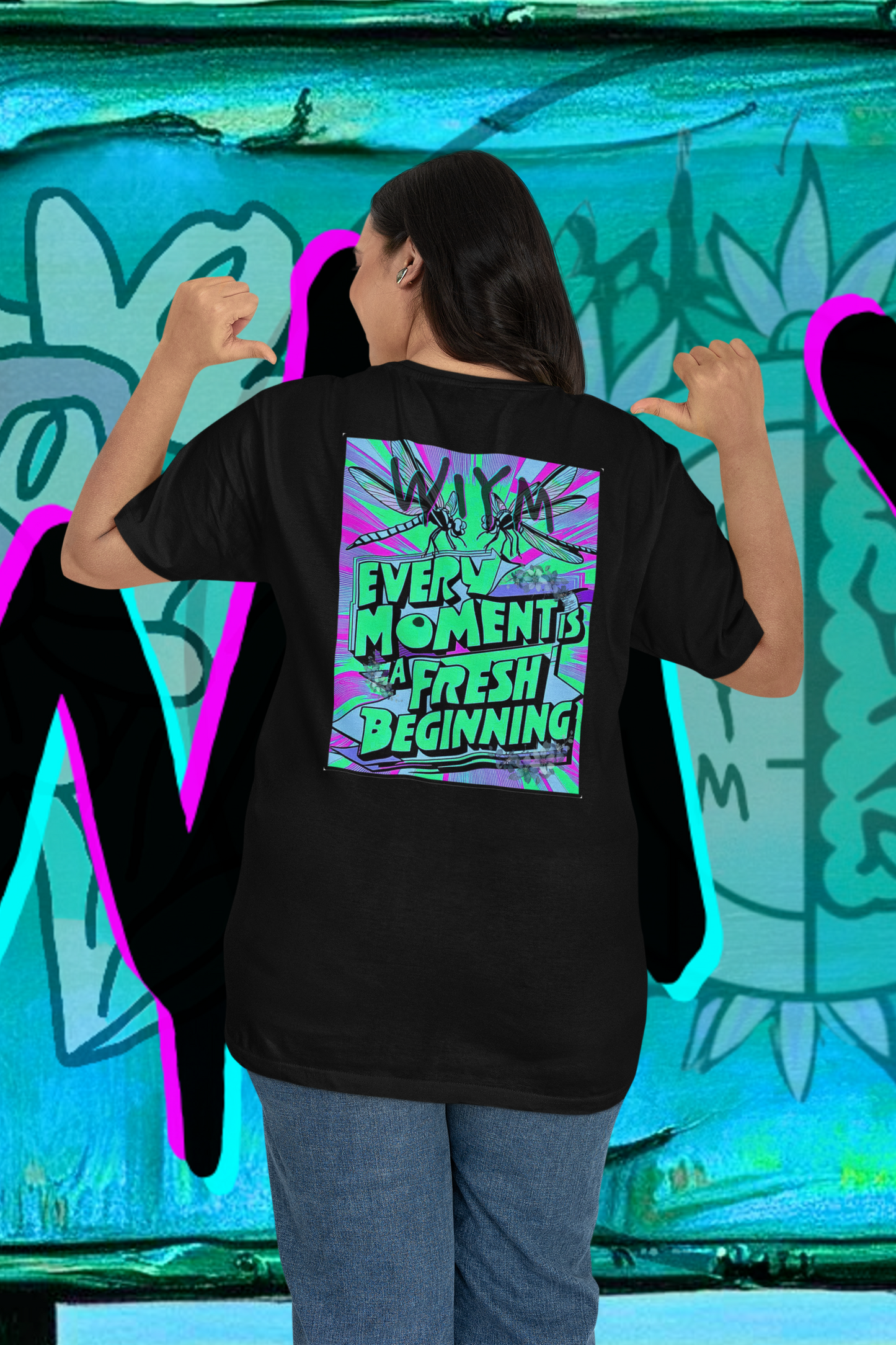 Motivational Cotton Tee - Every Moment is a Fresh Beginning