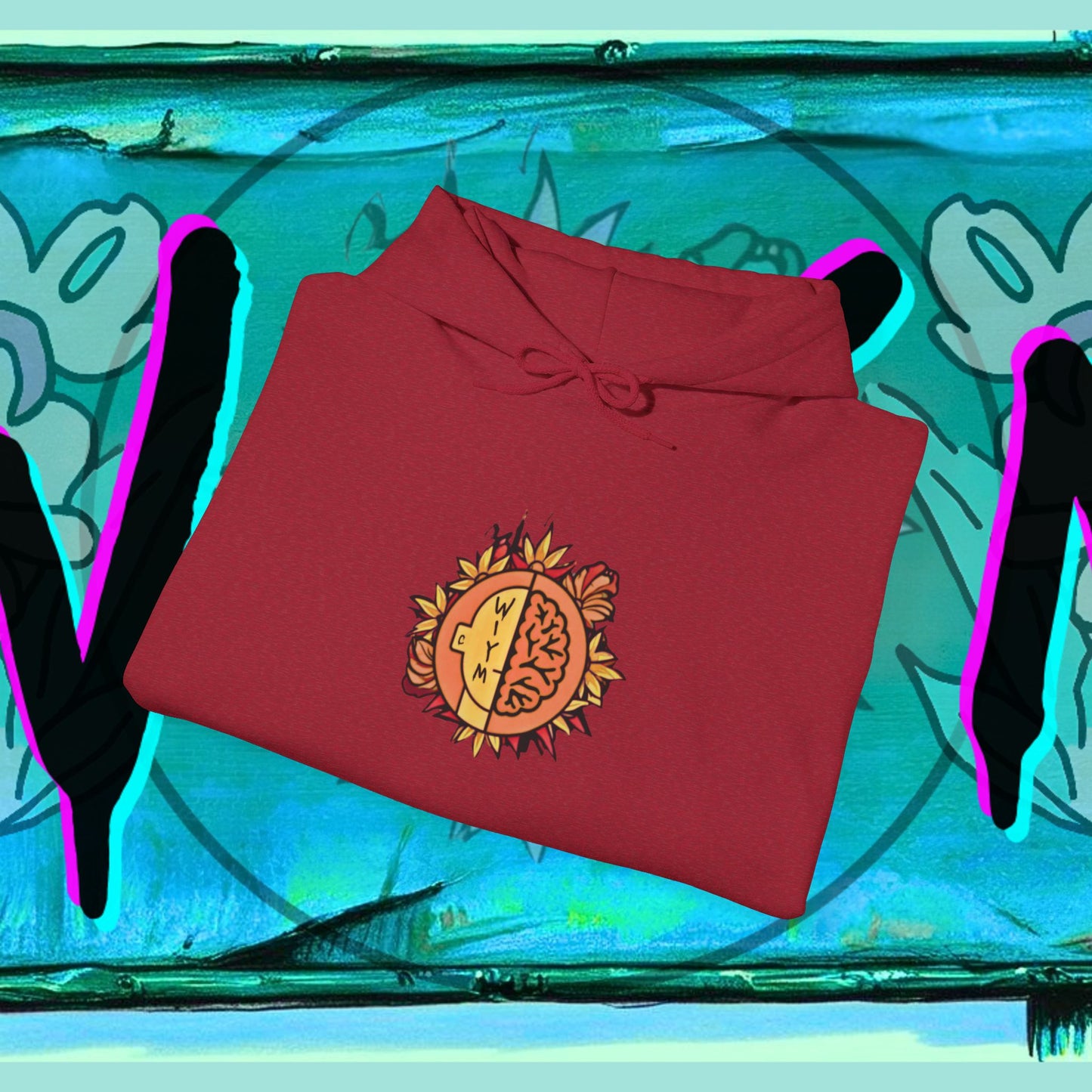 Hooded Sweatshirt When We Love We Grow Mental Health Support