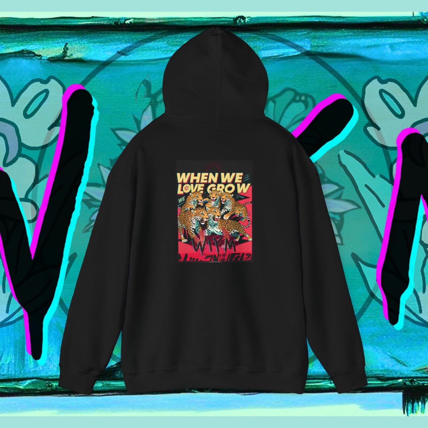 Hooded Sweatshirt When We Love We Grow Mental Health Support